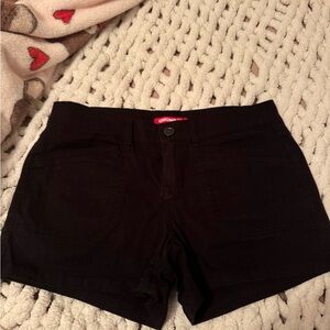 UNIONBAY Women's Classic Black High Waist Shorts